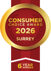 Consumer Choice Award 2026 winner, Surrey, 6 year winner